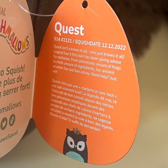 NWT Quest Owl Halloween 14” Squishmallow. first to market - Picture 6 of 6